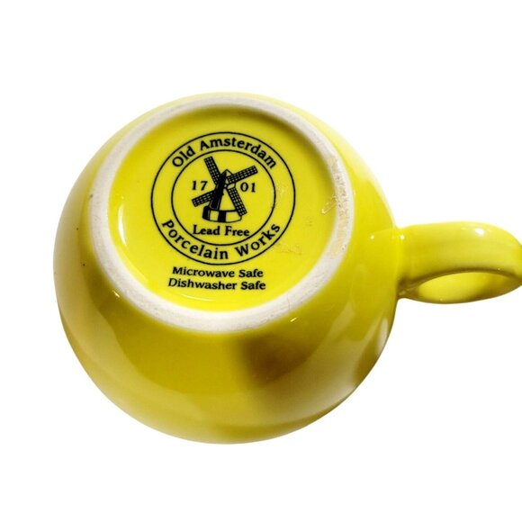 Vintage Teapot and Cup for One Old Amsterdam Porcelain Works 11 oz 4.5” H - Picture 8 of 13